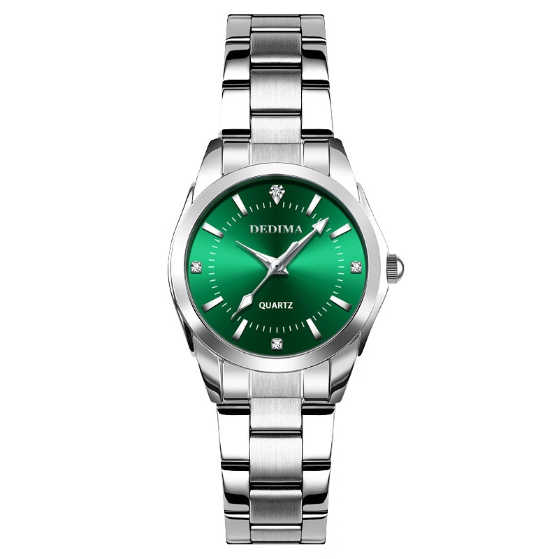 Fashion Stainless Steel Analog Clock Elegant Waterproof Lady Classic Quartz Watches Women Watch