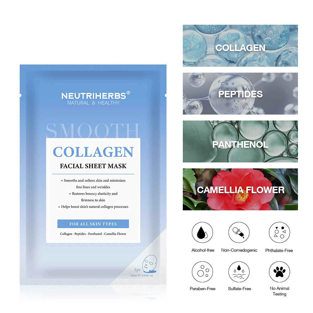 Private label Skincare Instant Collagen Smoothing Facial Mask