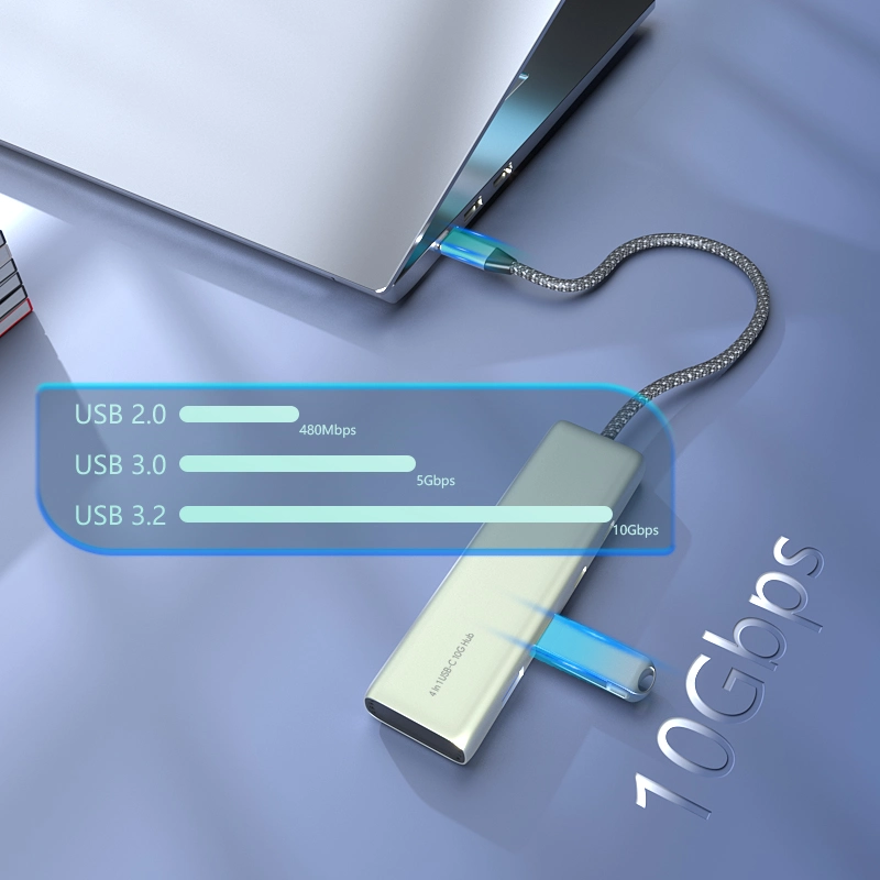 USB-C 3.2 Gen2 10gbps USB Hub with 2c and 2A Ports