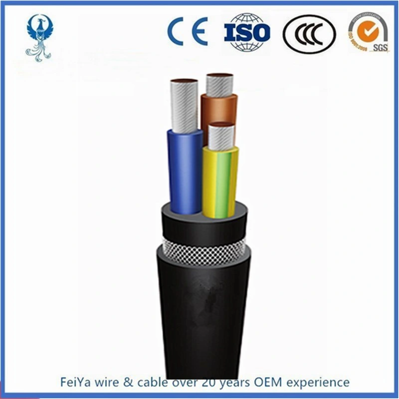 UL1650 Standard 15kv Portable Power Cable Type G G-Gc W Shd-Gc Mining Cable Wire Hf/Fr 3X185+3G35+2X1