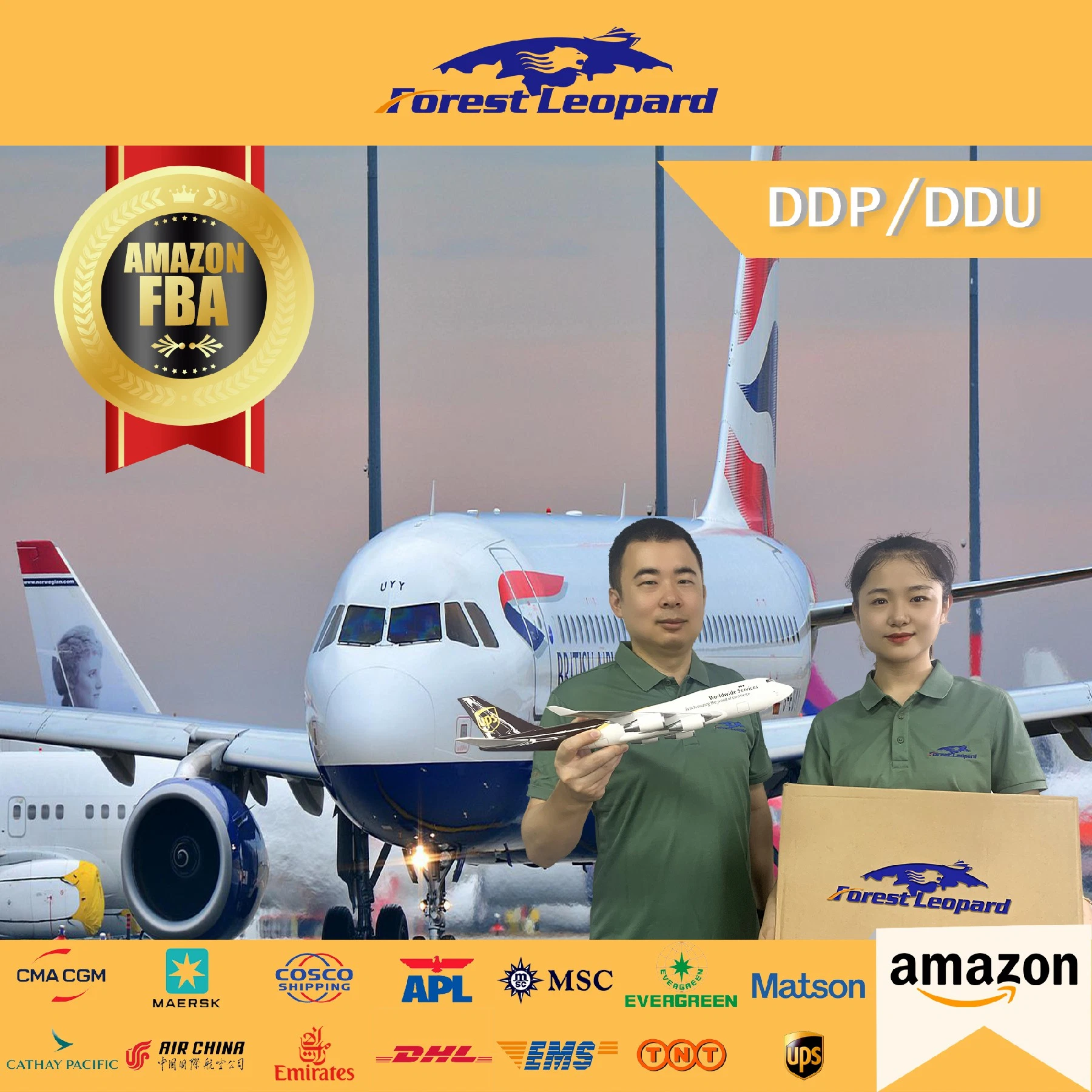 Cheapest Cargo Agent Shipping DDP Door to Door Air Freight Rate From Chinac