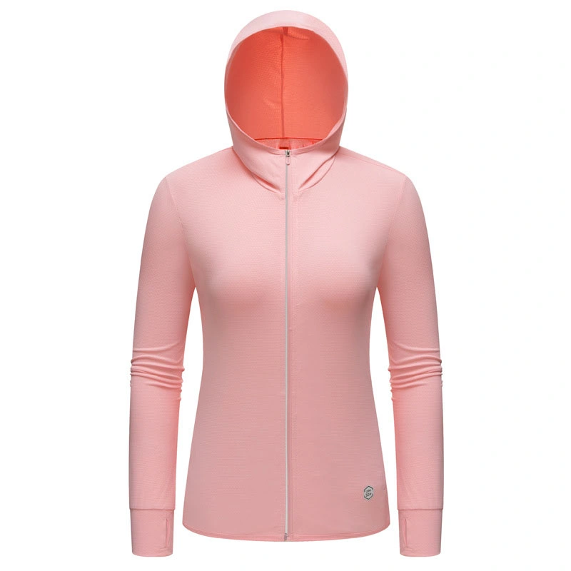 Hiworld Adult Long-Sleeved Hooded Anti-UV Breathable Ice-Sense Skin Sun Protection Clothing