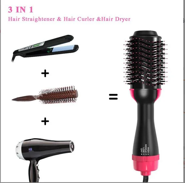 Webeauty Haartrockner Bürste 3 in 1 negative Ionisches Haar Haarglätter Professional One Step Haartrockner und Volumizer 3 Zoll 1 Elektrische Bürste Mit Heißkamm