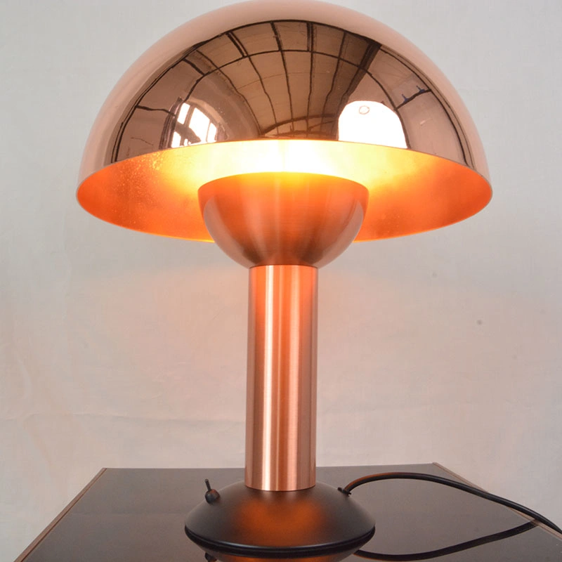 تصميم عصري مصباح طاولة LED فاتح ذهبي وردي فندق Bedside