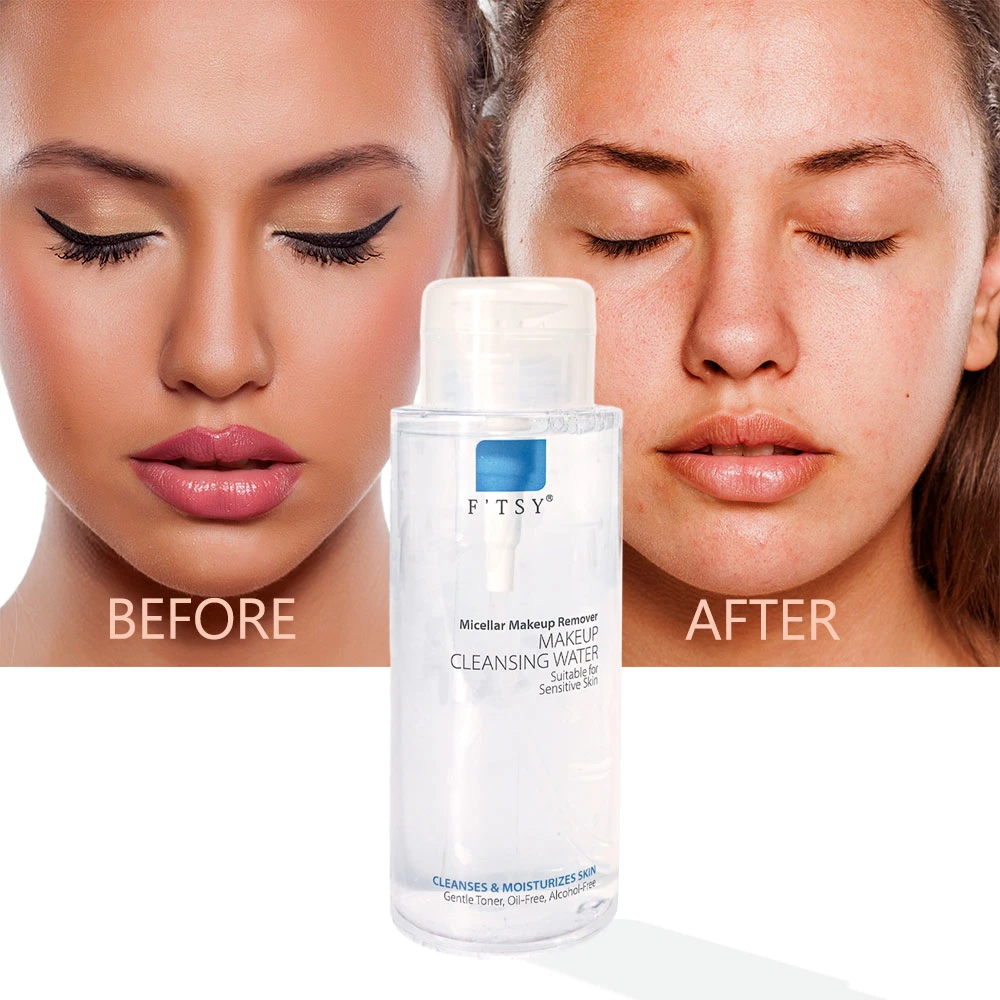 Oil Control Gentle Makeup Cleansing Water Alcohol Free Deep Cleanses Makeup Remover Private Label