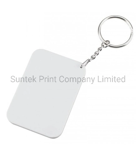 Sublimation Printing Blank Plastic Keychain