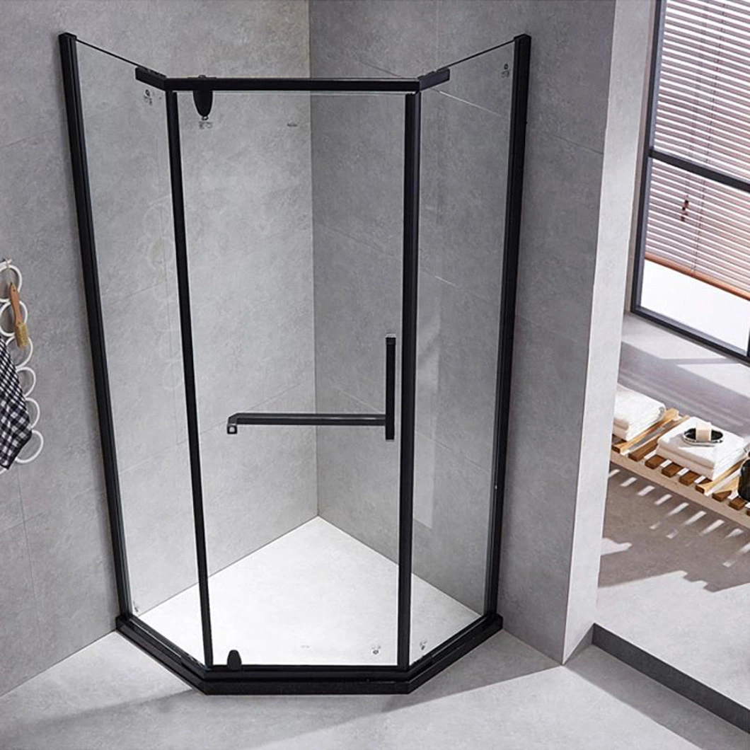 Qian Yan Black Shower Door China Luxury Modern Showers Suppliers Durable and Environmentally Friendly Stainless Luxury Steam Shower Sauna Room