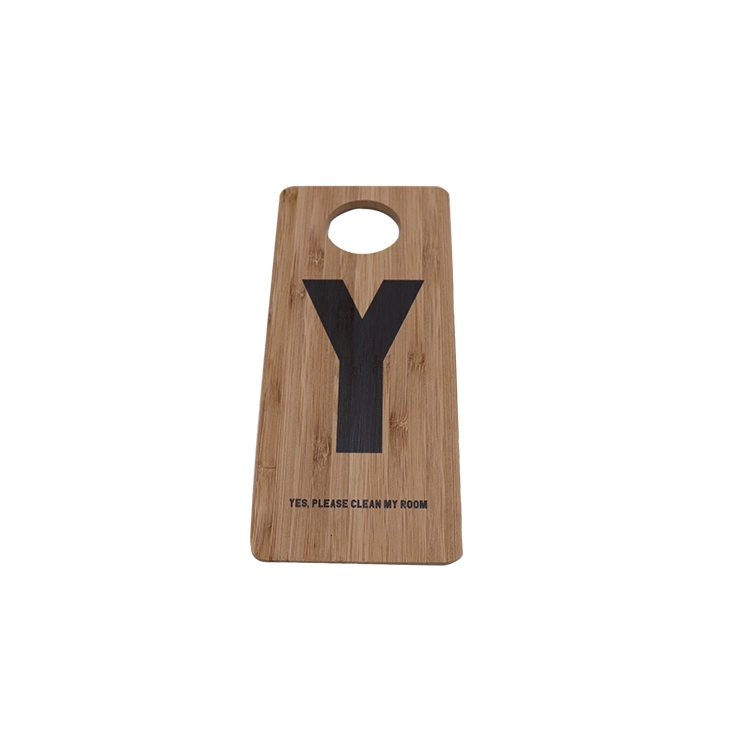 Promotional Advertising Tag Bamboo Wooden Door Hanger