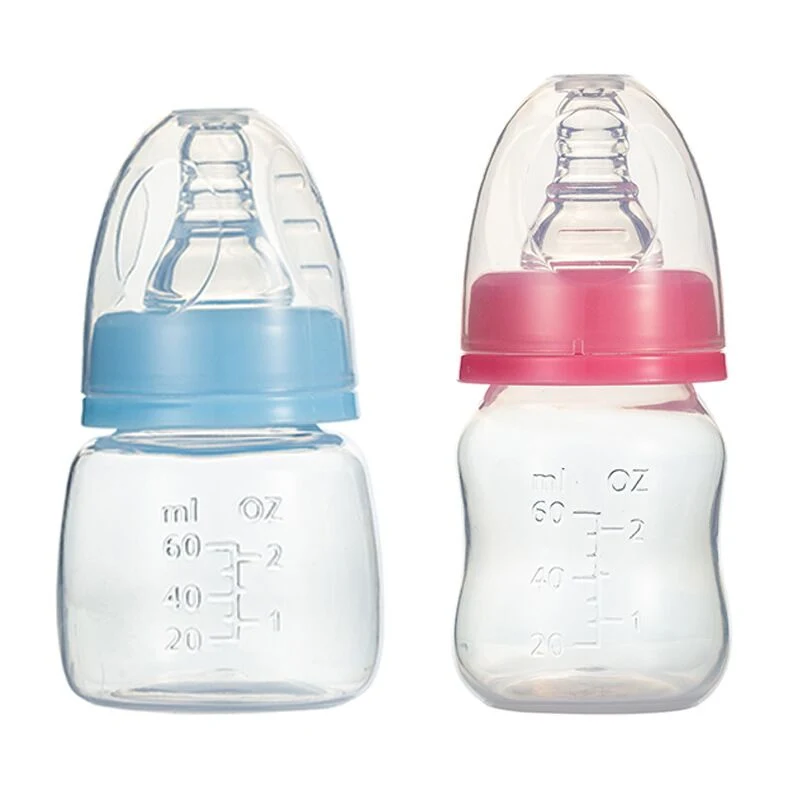 Hot Sell Milk Bottle Standard Neck Plastic Baby Feeding Bottle in 2oz/4oz/8oz