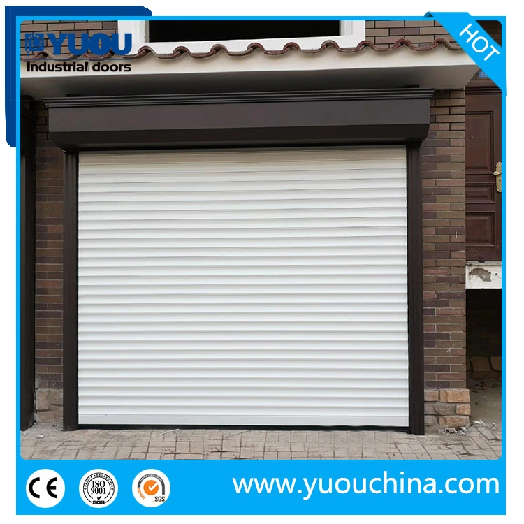 Acero galvanizado Industrial motorizado automático de aleación de aluminio laminado de techo Roll up Cubierta arrollable puerta del garaje para almacén