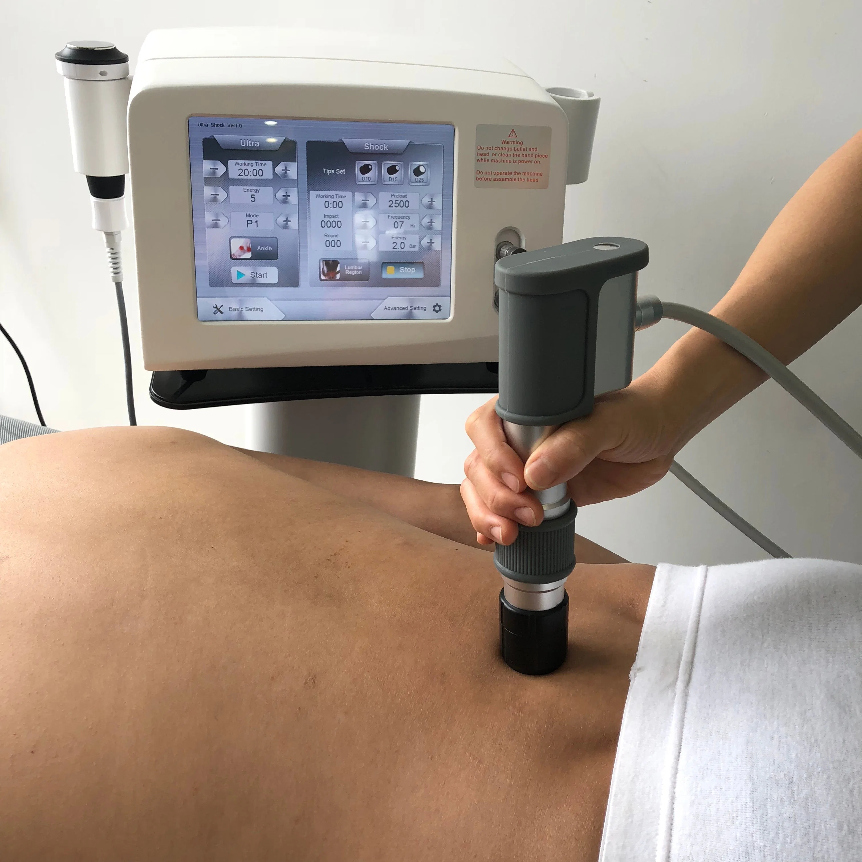 La physiothérapie Shockwave Thérapie par ultrasons Appareil pour l'épaule de l'arthrite