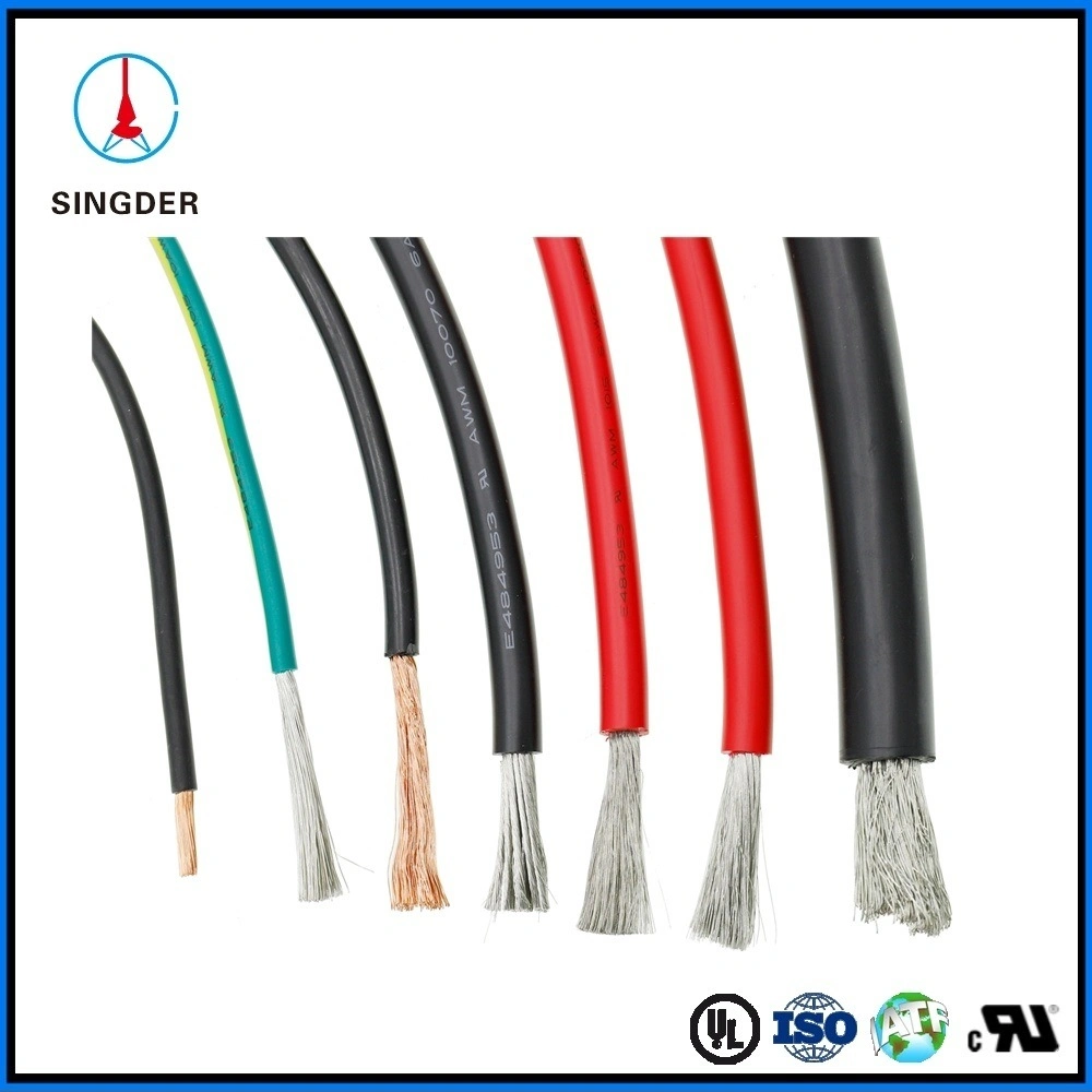 Manufacturer Electric Solid Stranded Silicone Rubber Coaxial Round Wire