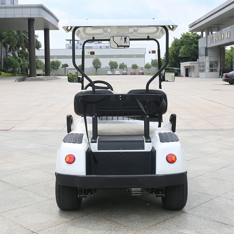 Popular Retro 4 Wheel 2 Seater Garden Vehicle Electric Golf Cart with Windshield (DG-C2)