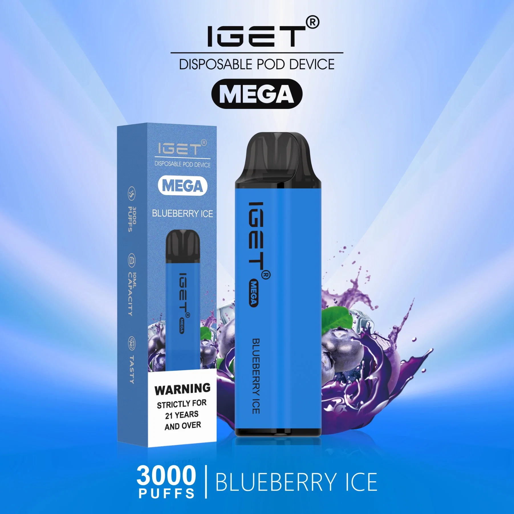 Wholesale/Suppliers Iget Vape Electronic Cigarette Smoke Iget Mega 3000 Puffs