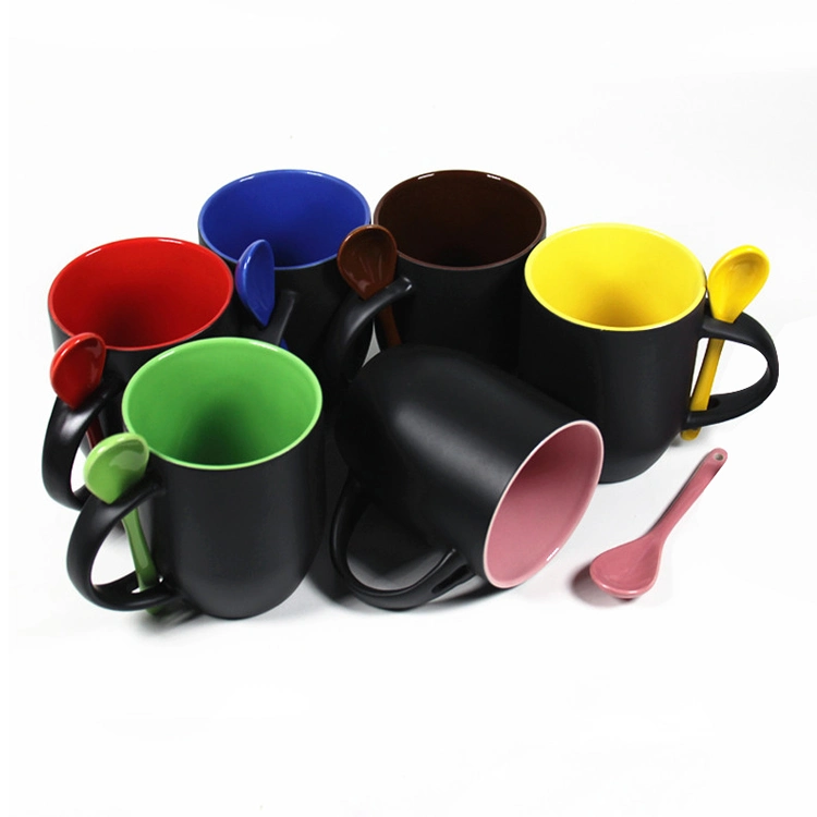 Factory Wholesale/Supplier 12 Oz Sublimation Color Changing Ceramic Coated Blank Coffee Mug for Promotion