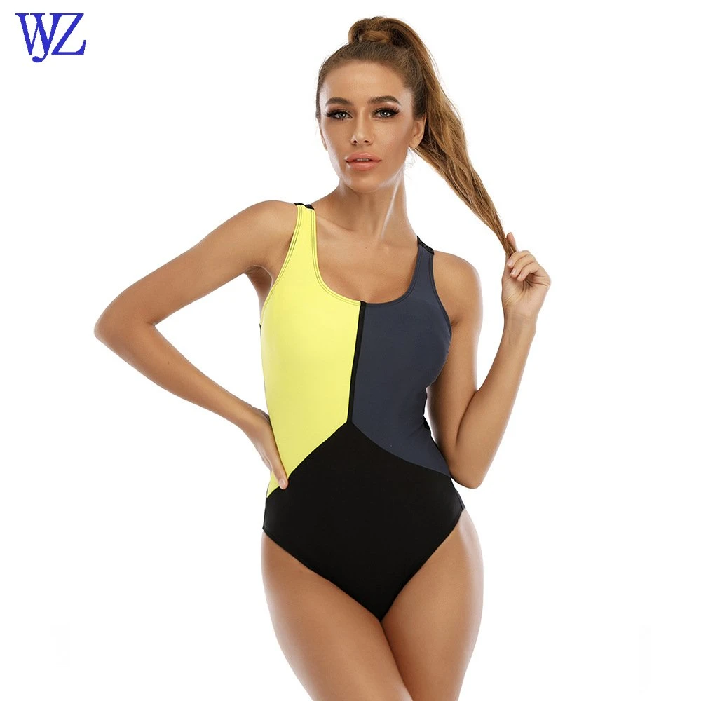 Sexy Ladies Sports Style Women One-Piece Swimsuit Sexy Backless Professional Training Brazilian Swimwear