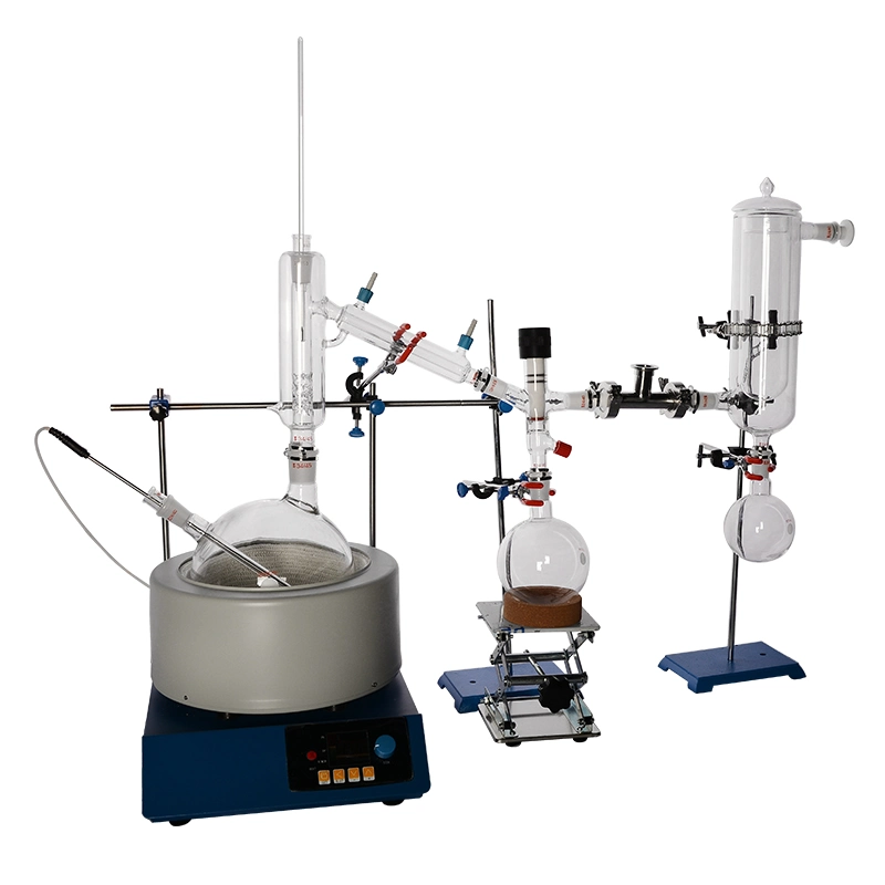 Vacuum Distillation Essential Oil Shortpath Distillation Set Lab Equipment