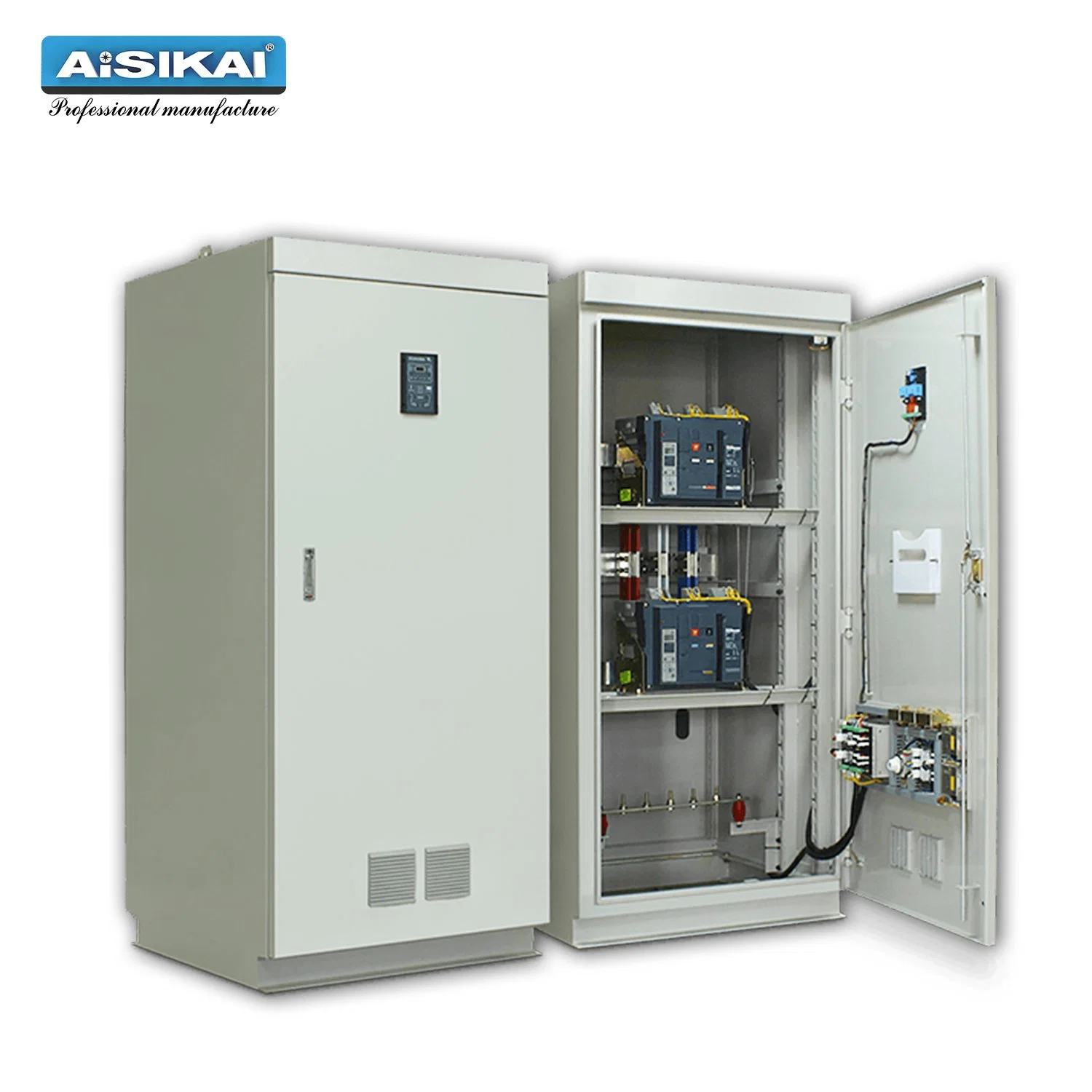 Control del generador de Venta caliente Aisikai 380V/400V 1000un Panel de ATS 2p