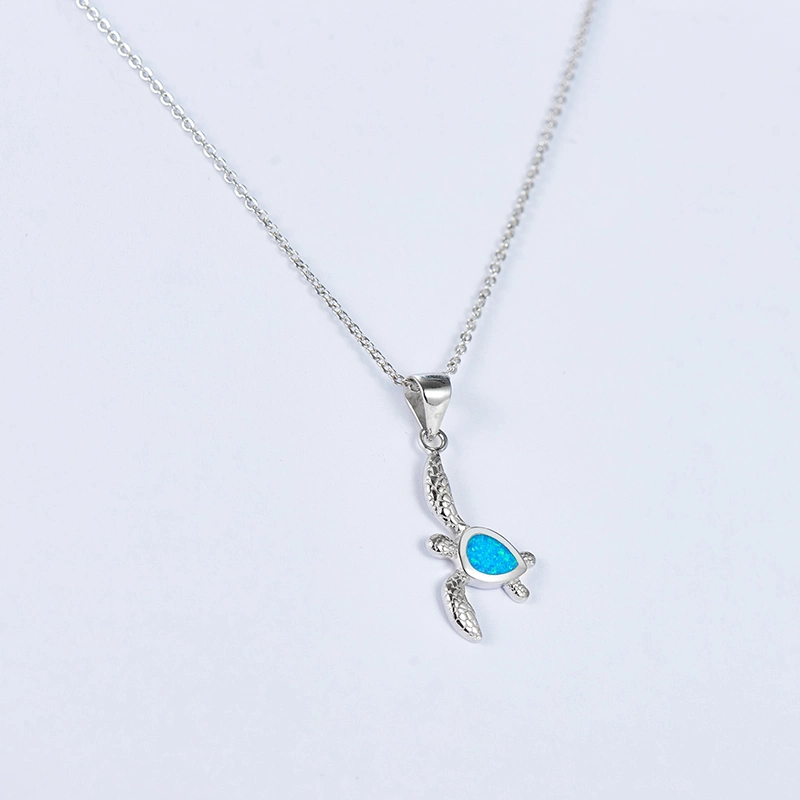 Lovely 925 Silver Turtle Necklace Pendant Jewelry Wholesale/Supplier for Men and Women