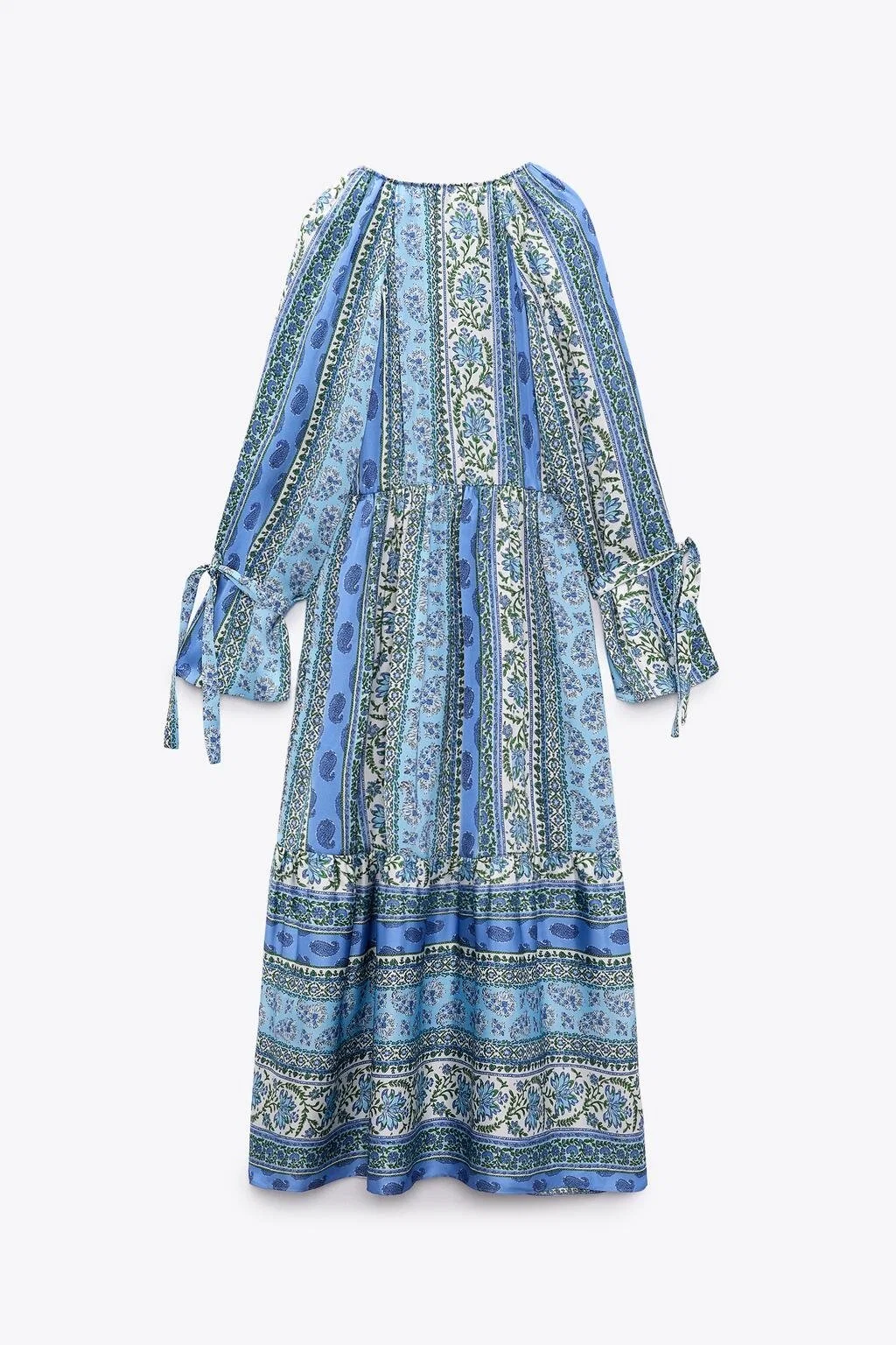 Bohemia Ethnic Long Sleeves Summer Dresses for Women Lady Fashion Wear