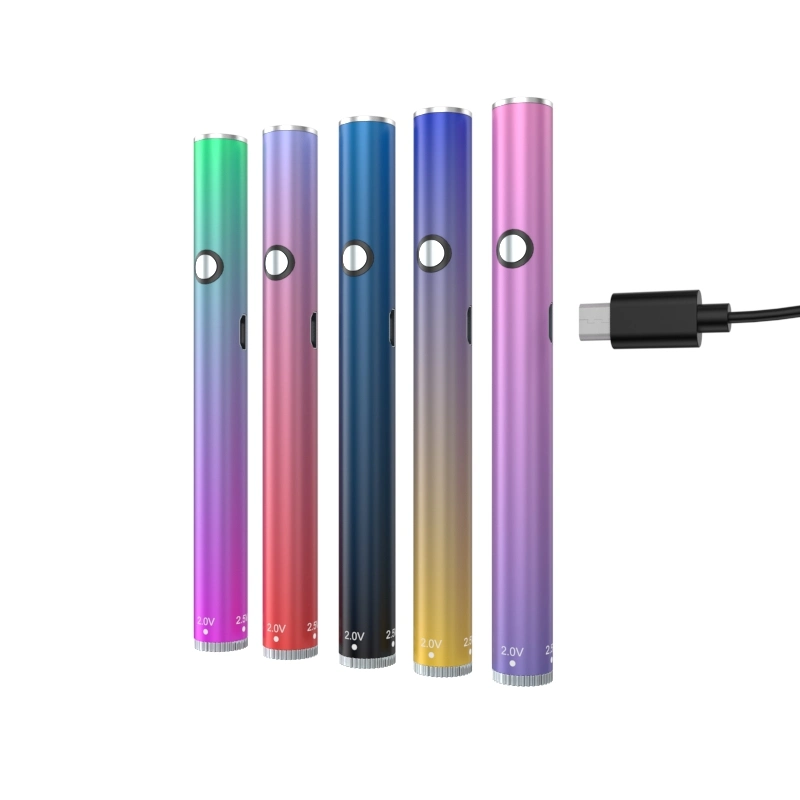 Type C USB C Passthrough Variable Voltage 510 Preheating Vape Batteries for Vape Cartridges