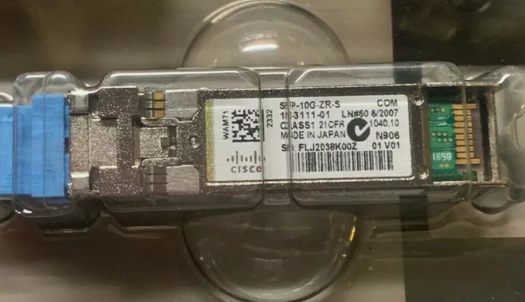 Módulo transceptor SFP Cisco SFP-10g-ZR-S Nuevo sellado