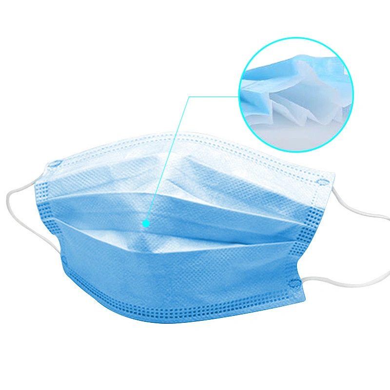 Man Male Disposable Non Woven 3 Ply Earloop High Grade Durable High Reputation Face Masks in Stock