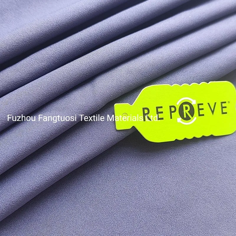 Recycled Quick Dry Polyester Spandex Plastic Blend Peached Fabric for Sportswear