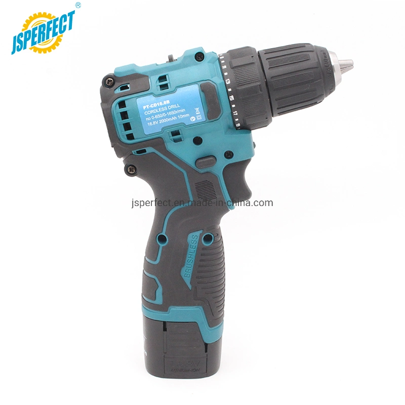 Mini 16.8V Rechargeable Hand Drill Cordless Drill Kit Brushless Motor