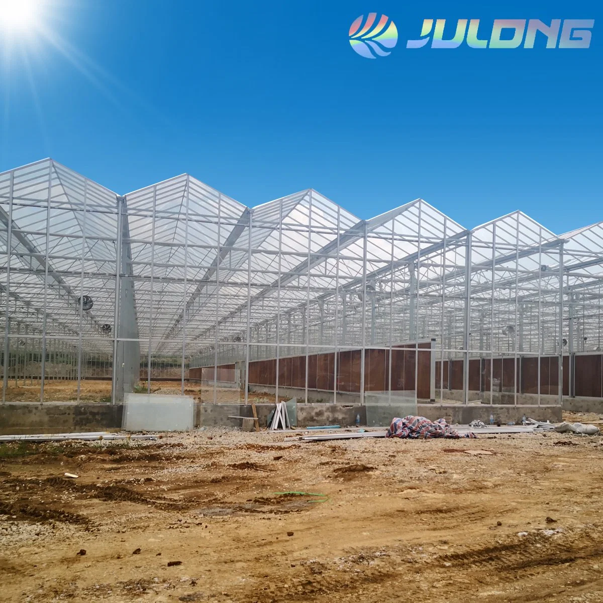 Good Quality Steel Frame Aluminum Material Greenhouse Glass Venlo Green House on Sale