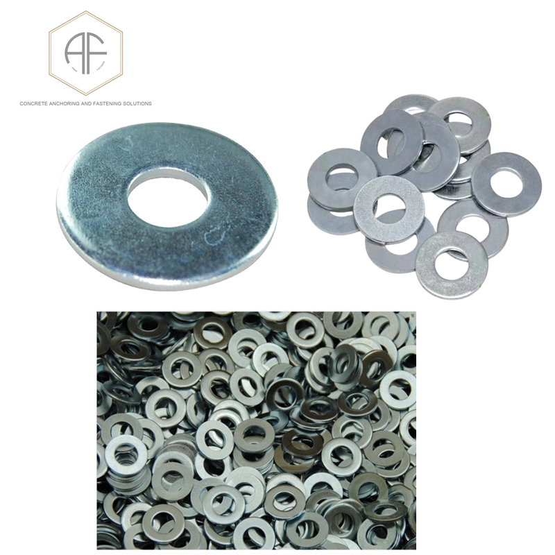 M20 Pressure Washers Hardware Spare Parts Zinc-Plated Standard Flat Washer for Wedge Anchors