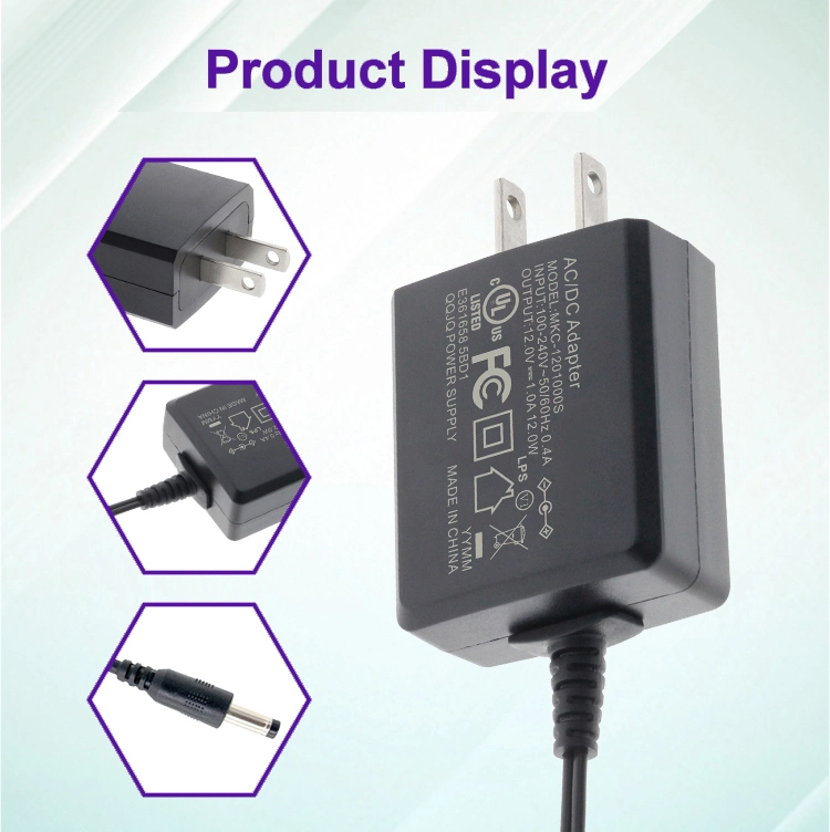 DOE VI Rapport de test du chargeur de batterie de la FCC RoHS UL1310 AC ADAPTATEUR adaptateur UL62368 UL60601 Adaptateur d'alimentation d'échantillons gratuits