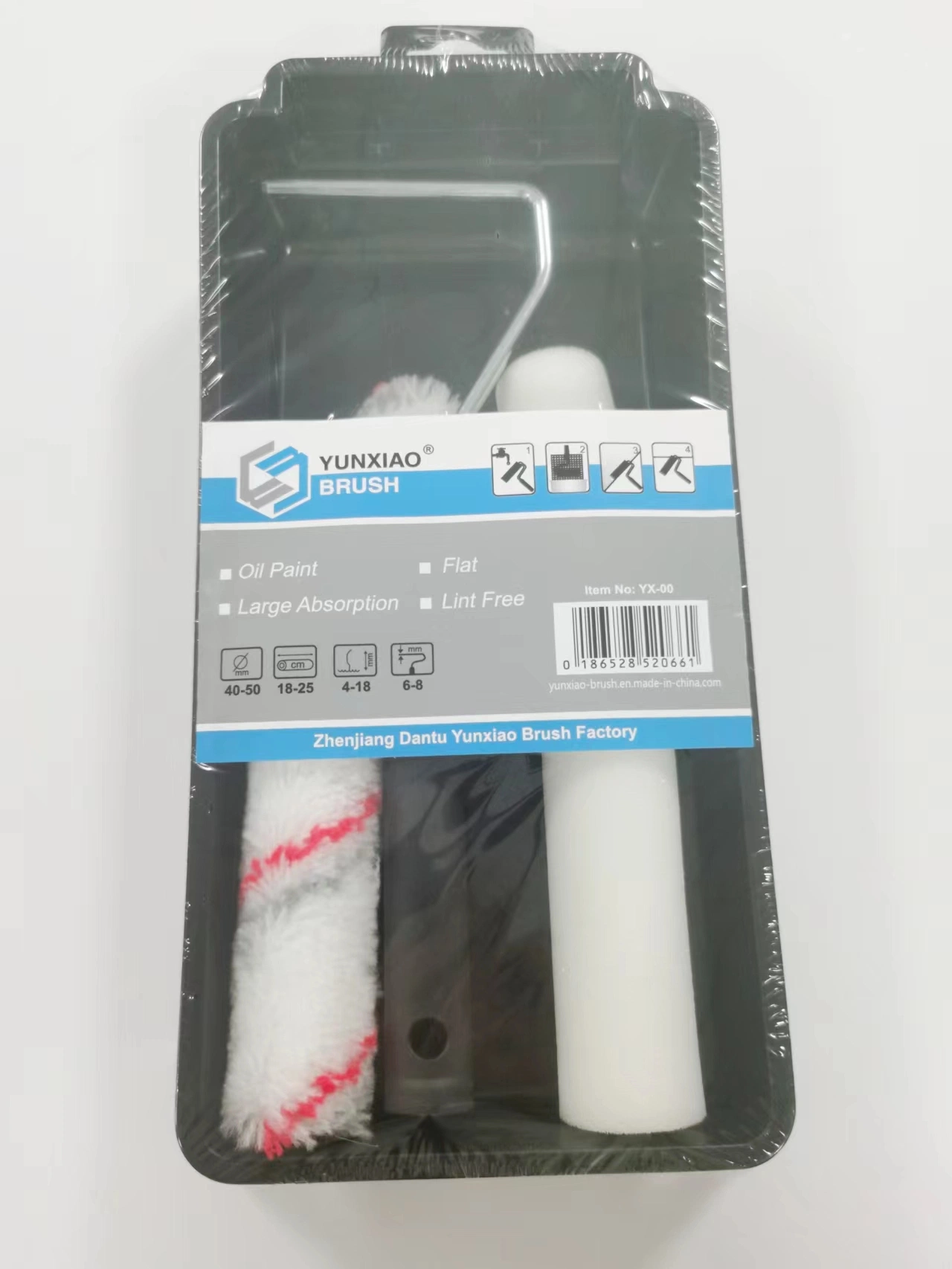 2022 Hot Sale 4" Mini Paint Roller Set Including Paint Tray, Paint Roller Refills and EU Style Handle