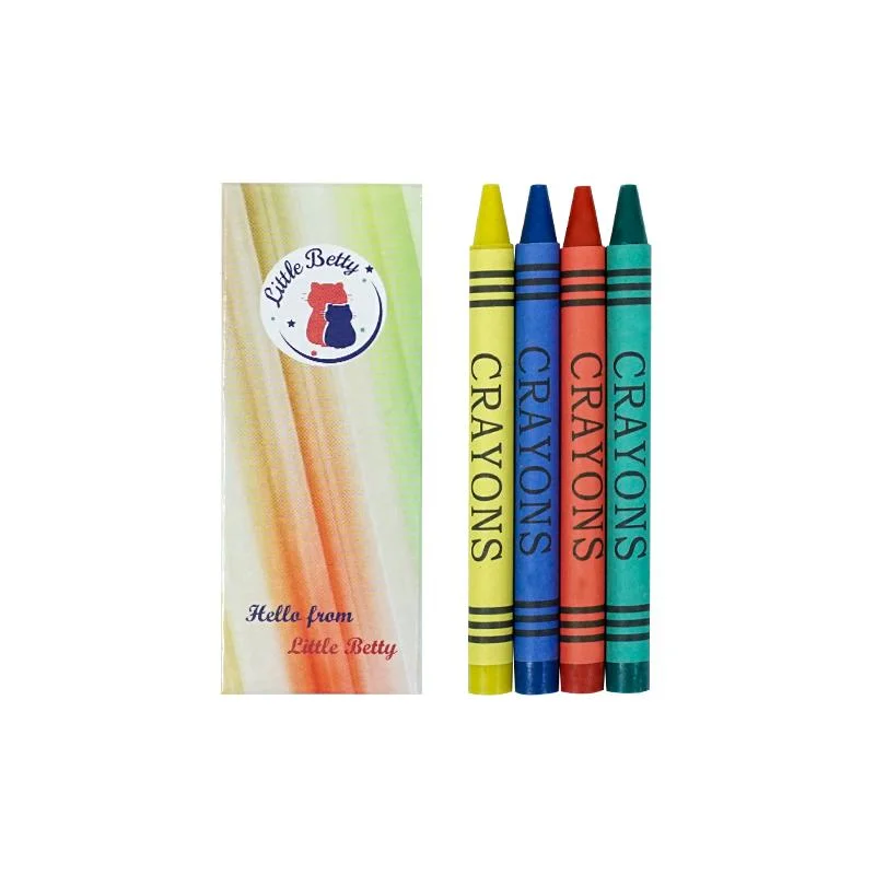 6 Colors Crayon Drawing Pen Multi Color Non-Toxic Custom Crayon School and Office Multi Color Crayon