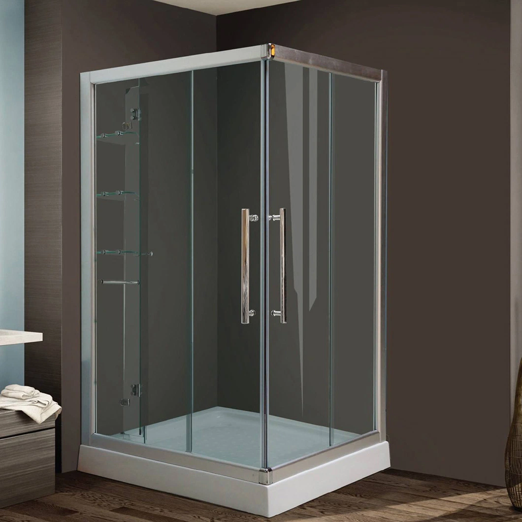 Qian Yan Walk-in Shower Cubicles China High End Bathroom Showers Manufacturing OEM Customized Sector Tray Shape Luxury Bathroom with Walk-in Shower