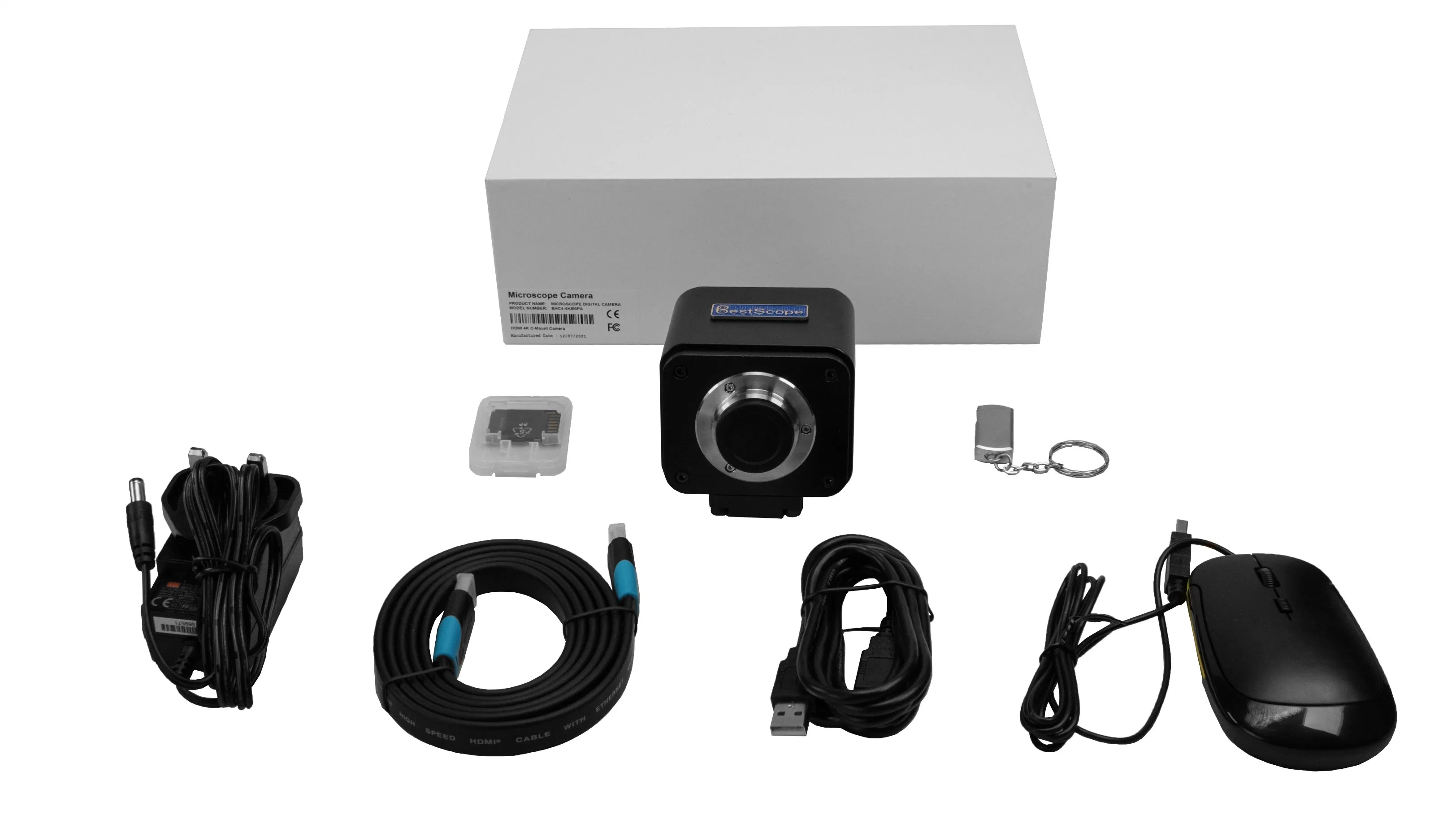 Cámara de microscopio digital Bestscope Bwhc2-4K8mpb con salida USB WiFi de alta definición 4K