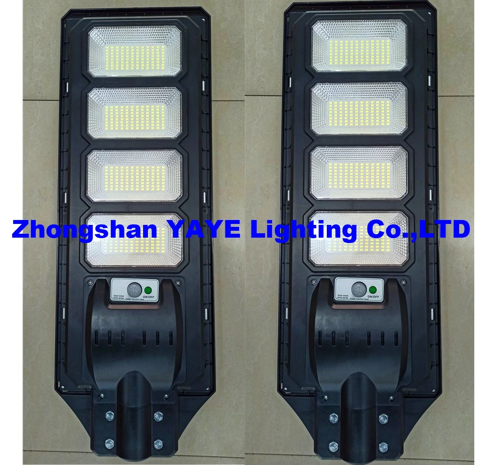 Yaye Best Sell 300W/200W/150W/100W/80W/50W Integrated Solar LED Garden Street Light IP66 Waterproof/Remote Controller/Radar Sensor/1000PCS Stock