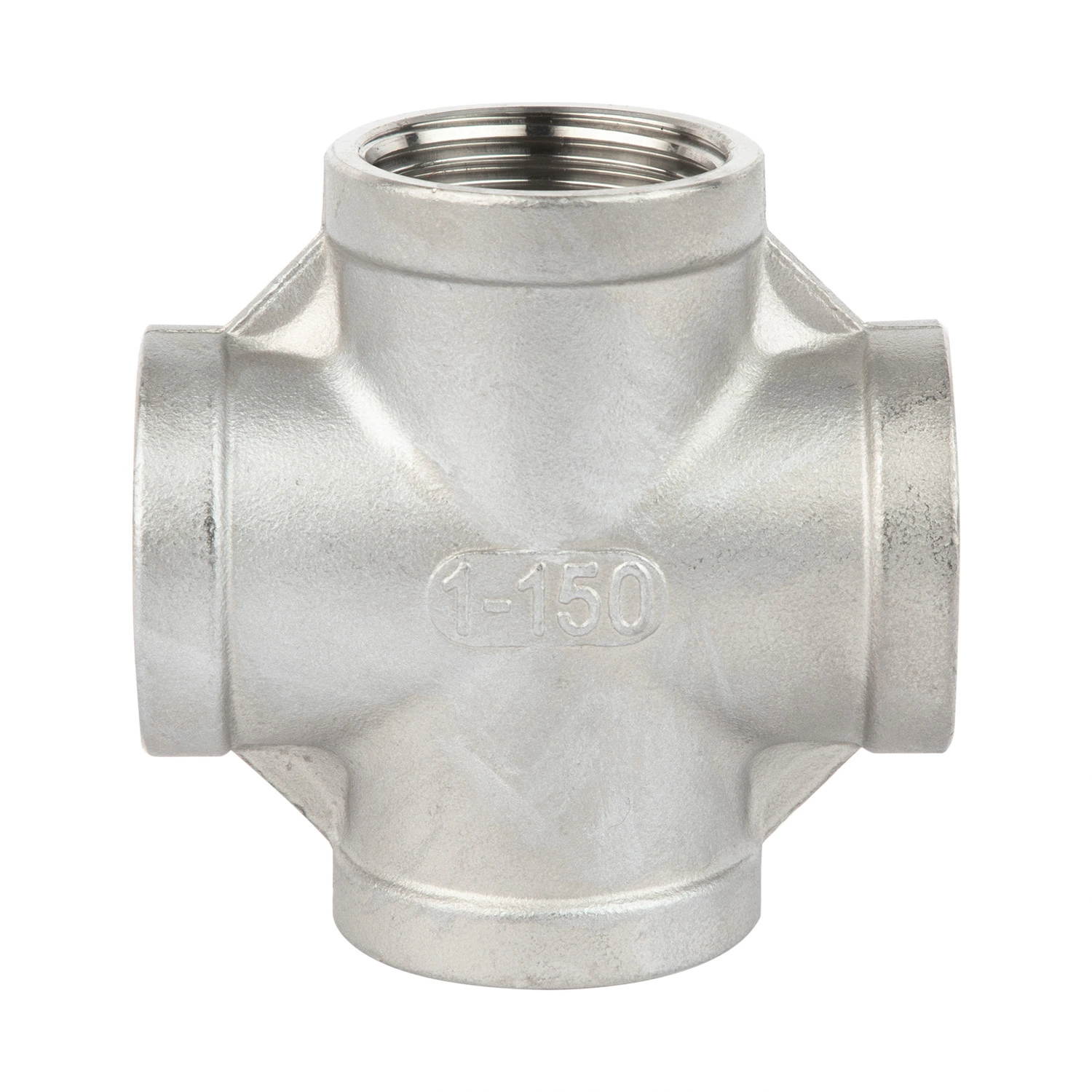 Stainless Steel Female Pipe Fitting Thread Screwed Union Cross for Wog