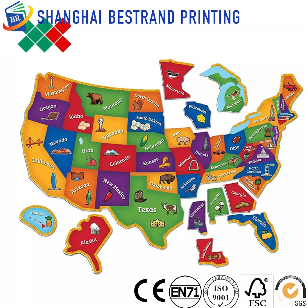 High quality/High cost performance  Paperback Printing Service for Customized Softcover, Puzzle Printing, Children Puzzles, Kids Puzzle