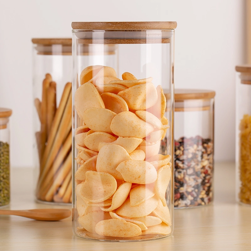 Wholesale Custom 1400ml Kitchen Multifunctional Food, Cereal, Snacks, Items Glass Storage Jars