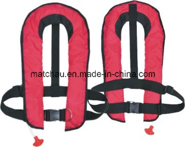 CE Approved 150n Inflatable Life Jacket Solas Standard Safety Vest Marine Lifejacket