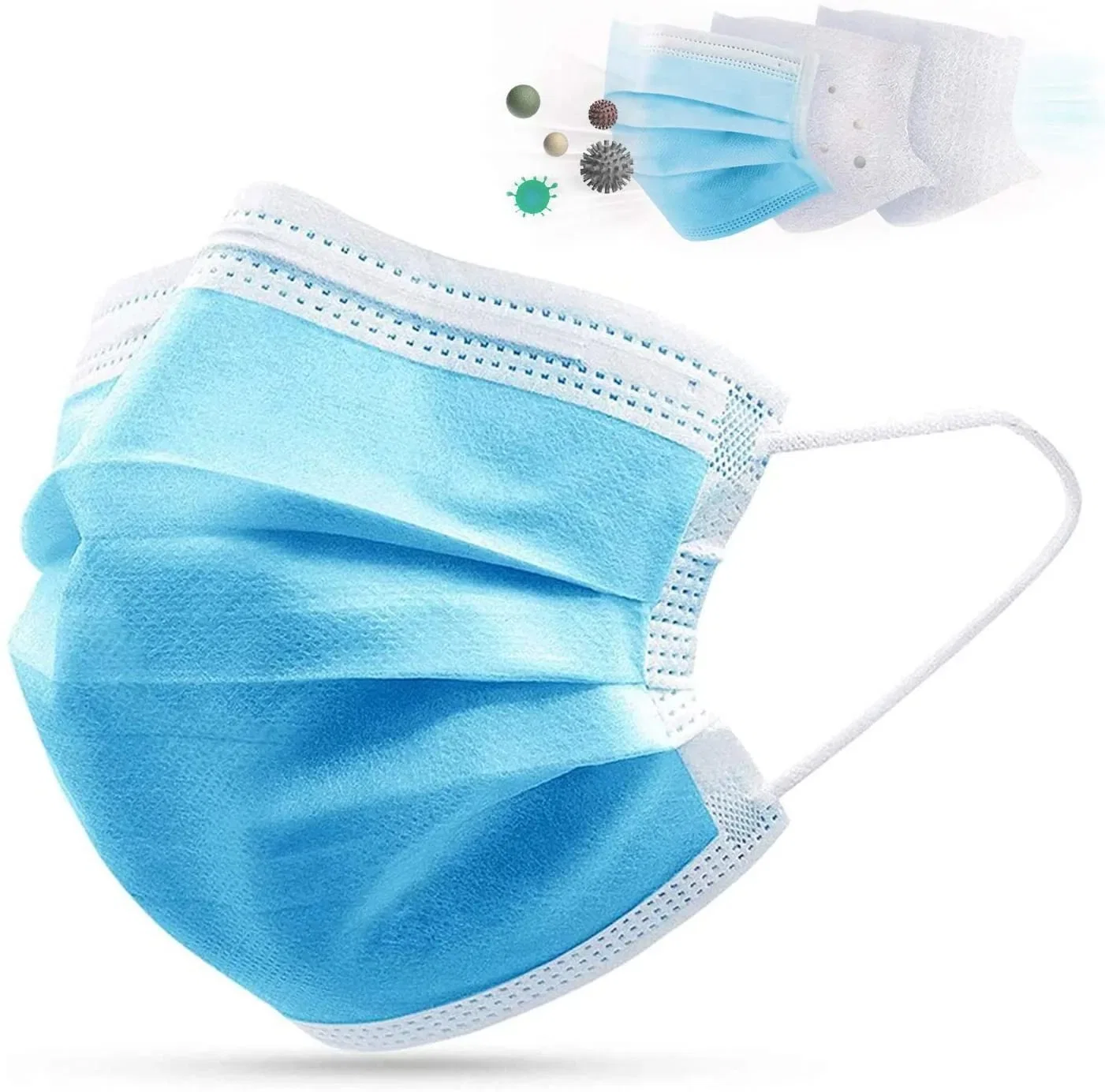 Disposable Medical Face Mask, with Ear Loop, Non-Sterile, 3 Ply, CE FDA Approval Surgical Mask