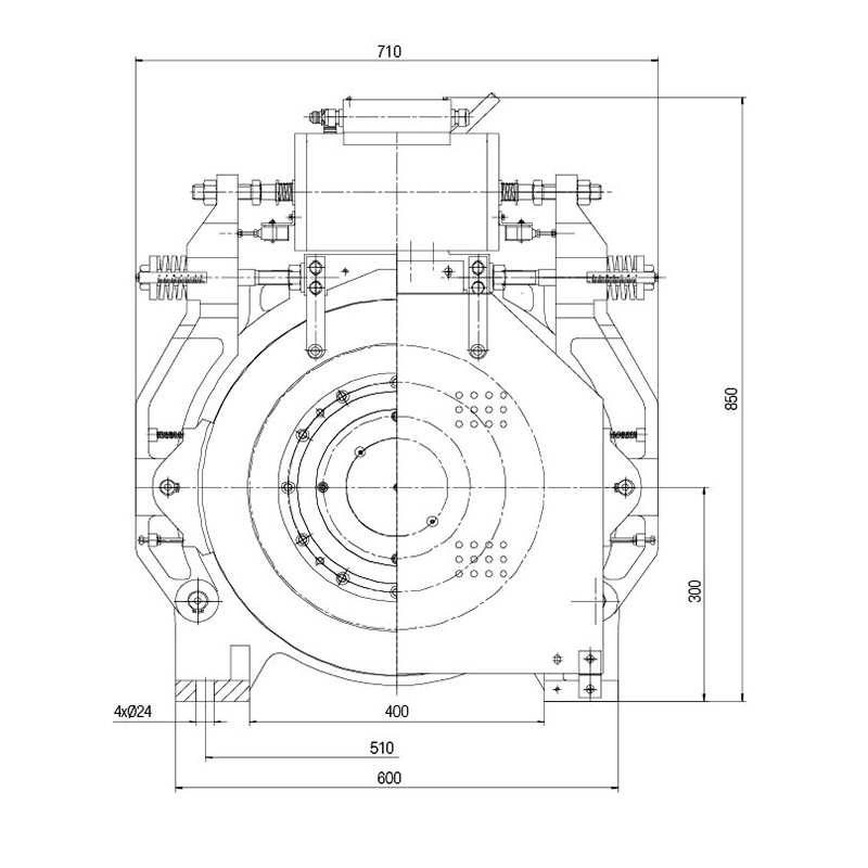 Xinda Host Wwty5 Series Permanent Magnet Synchronous Gearless Elevator Traction Machine