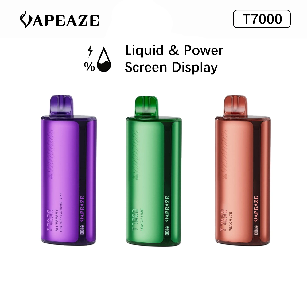 Original Factory Specialized Low Price Mesh T7000 Puff Disposable/Chargeable Vape E Cigarette 18ml E Liquid Support OEM/ODM