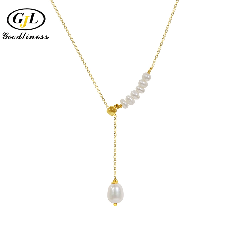 Cool Style Water Fresh Pearl Y Shape Necklace Fashion Jewellery