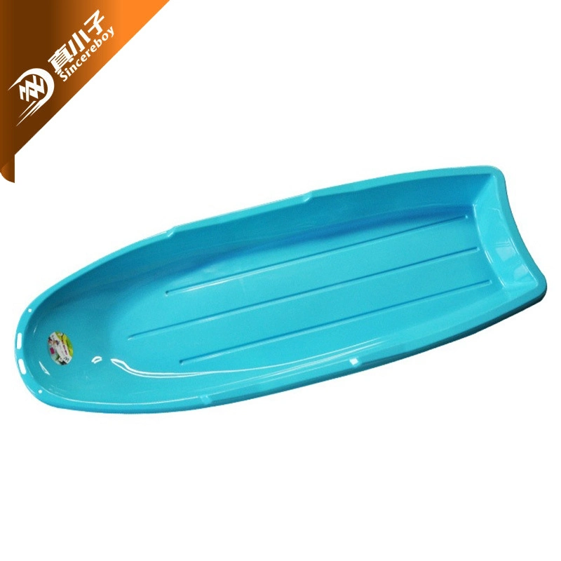 Wholesale/Supplier Factory Price Snow Sports Kids Adults Straight Slippery Toboggan Sled Plastic Snow Sledge