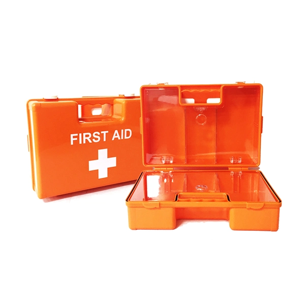 Plastic Wall Mounted ABS First Aid Case Kit Box for Workplace Office Home 2 Layer Empty