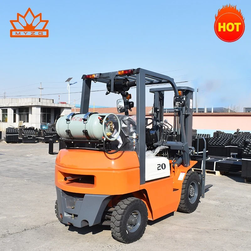 EPA Approved Japan Nissan Engine 2ton Hydraulic Hand Manual LPG/Gas/Gasoline Forklift Truck Price