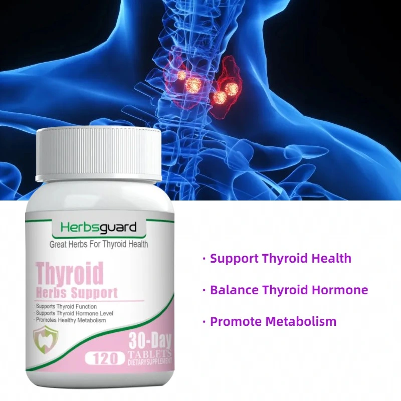 Поставляемое заводом натуральное Herbal Extract пищевая пища Дополнение для щитовидной железы Здоровье улучшает воспаление щитовидной железы тиреоидита Хашимото