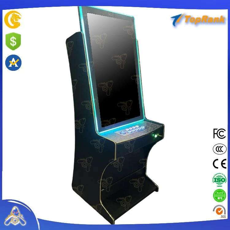 Machine de jeu de casino de gros de 43 pouces écran incurvé en ligne casino de jeu de compétences de l'argent Gambling Slot Machine Cabinet gagner de l'argent Verrouiller Lien Multi 4 en 1